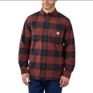 Carhartt Rugged Flex Relaxed Fit Midweight Flannel Sz. L Tall